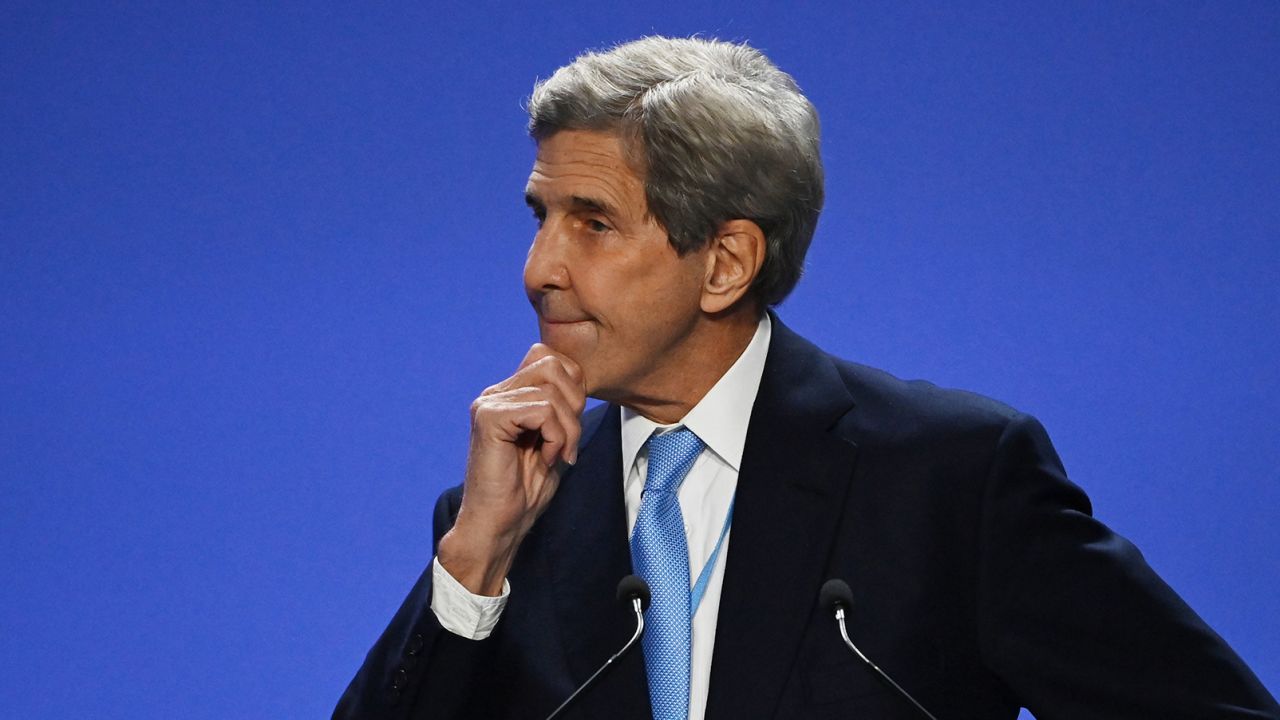 John Kerry speaks during the UN climate summit in November.