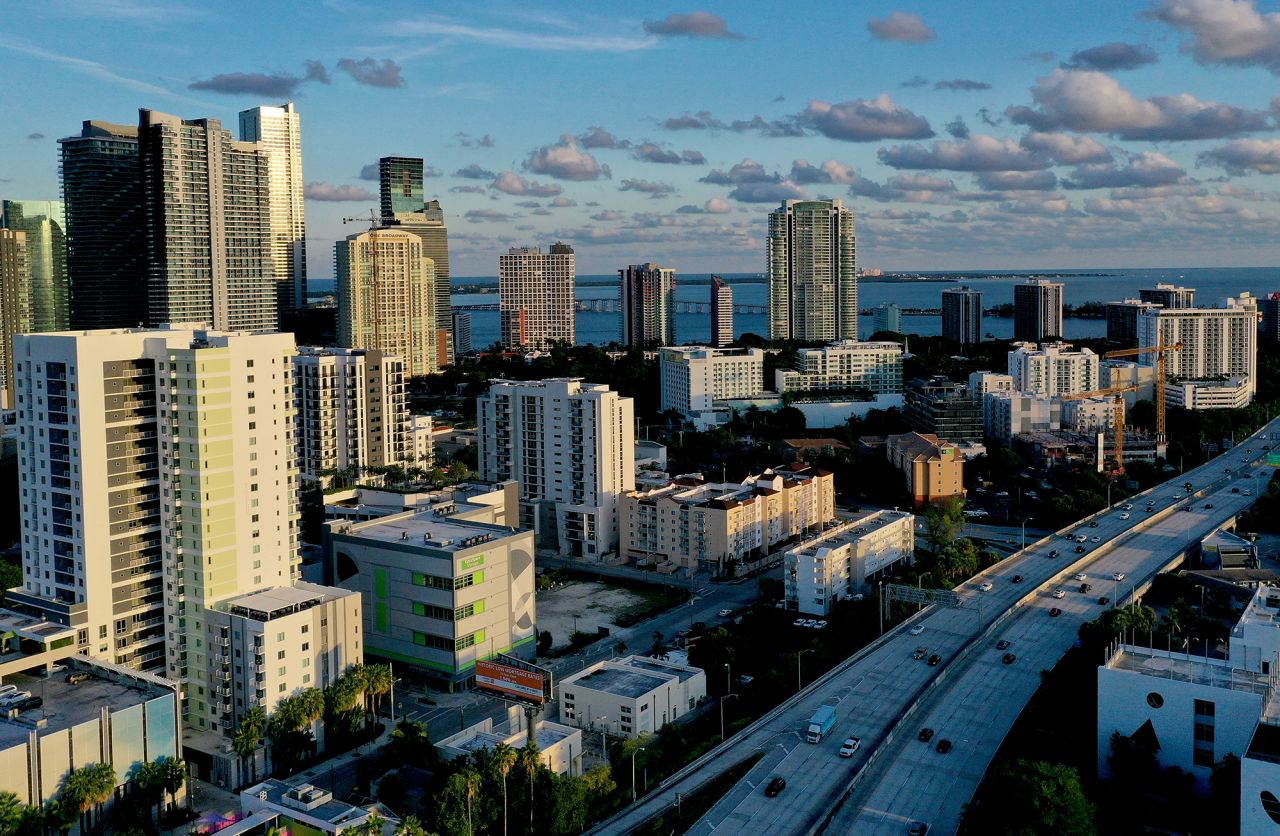 Miami, Florida, is a popular destination in winter. 