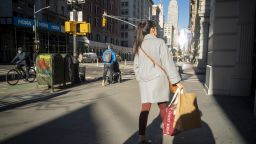Shoppers in the Flatiron District in New York on Monday, December 13, 2021. 