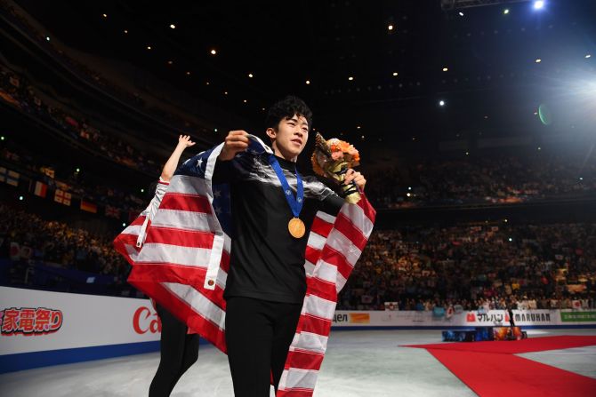 <strong>Nathan Chen (United States):</strong> If anyone is favored to end Yuzuru Hanyu's reign in men's figure skating, it is the 22-year-old Chen, who has won three straight world titles. Chen, the first skater ever to land five quadruple jumps in a routine, was expected to challenge for gold at the 2018 Olympics, but he stumbled in the short program and <a href="index.php?page=&url=https%3A%2F%2Fwww.cnn.com%2F2021%2F10%2F19%2Fsport%2Fnathan-chen-figure-skating-beijing-games-spt-intl%2Findex.html" target="_blank">finished a disappointing fifth.</a>