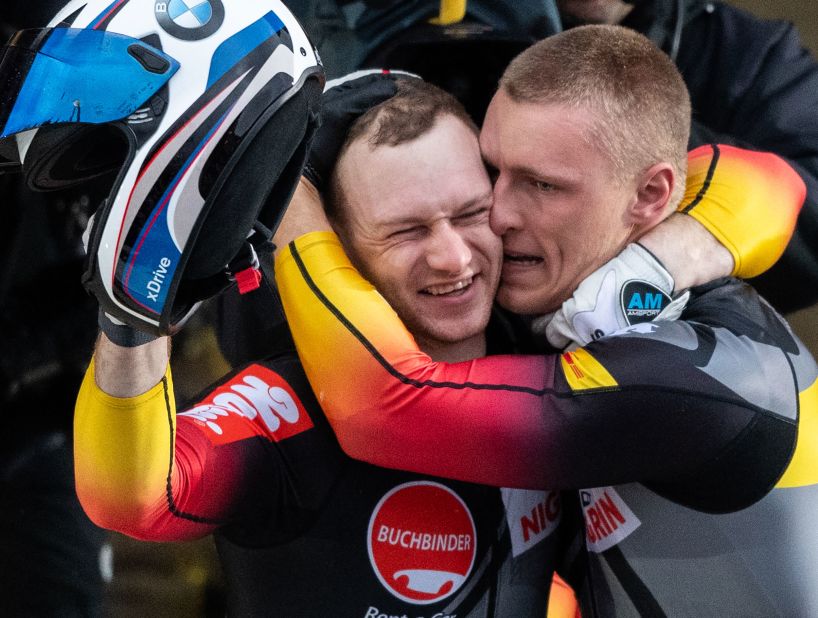 <strong>Francesco Friedrich (Germany):</strong> Friedrich, left, piloted two bobsleds to Olympic gold in 2018, winning both the two-man and four-man events. (The two-men event actually ended in a tie for first.) Friedrich, 31, was the sixth driver in history to win the two-man and the four-man events in the same Olympics.
