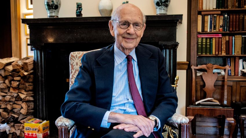 Supreme Court Justice Stephen Breyer during an interview in his office, in August 2021 in Washington, DC.