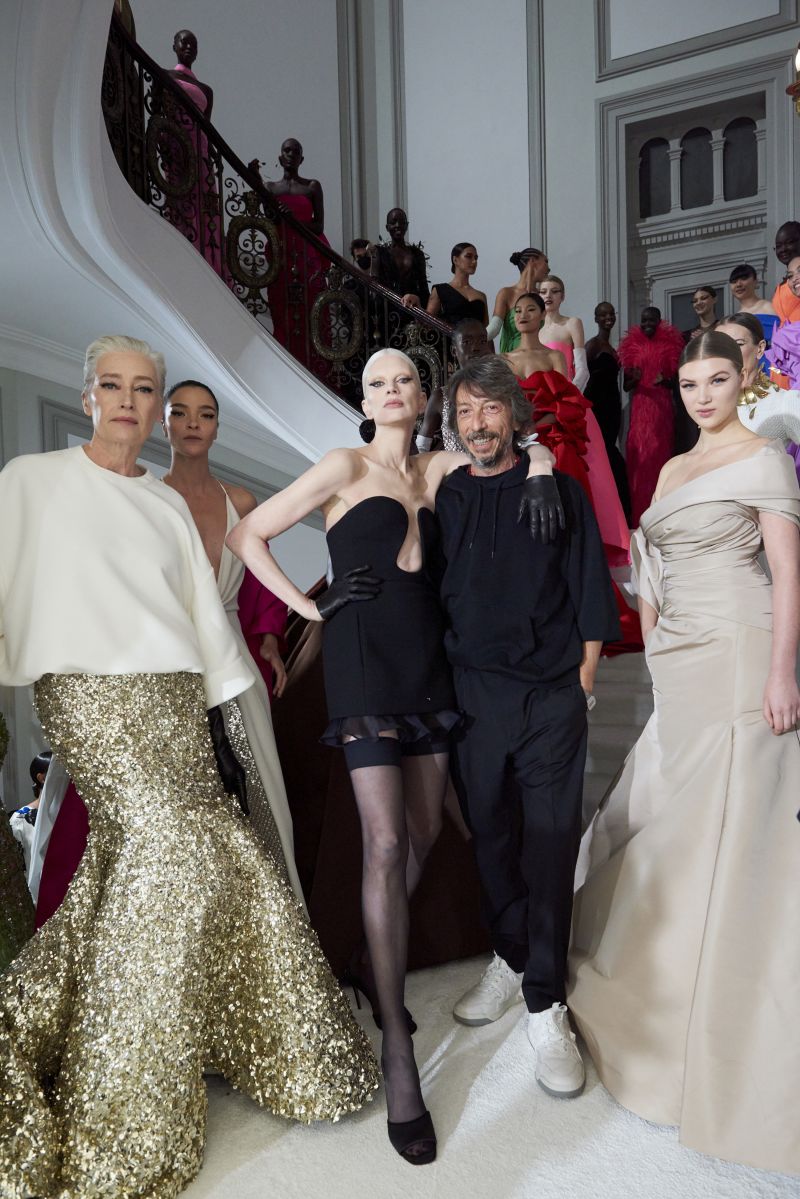 Wider idea of beauty': Valentino embraces gray-haired and average ...