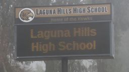 Laguna HS Racist Remarks affl VO of school sign