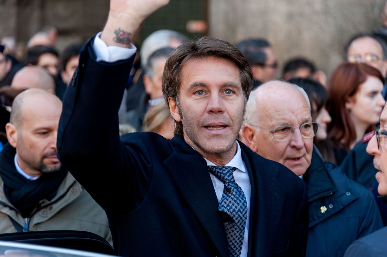Emanuele Filiberto of the House of Savoy, pictured during a parade in Rome on January 21, 2018 