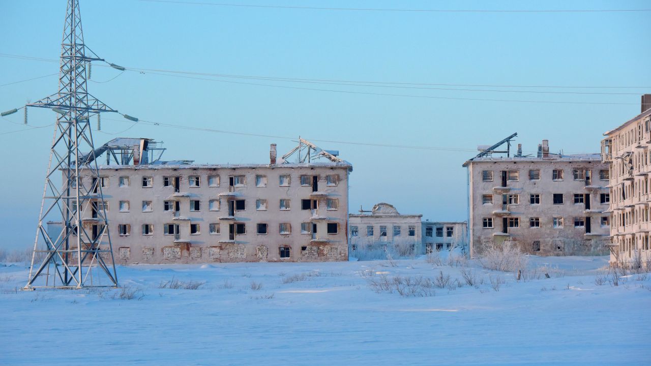 Russian coal-mining town Vorkuta sits frozen in time decades after locals left it behind.