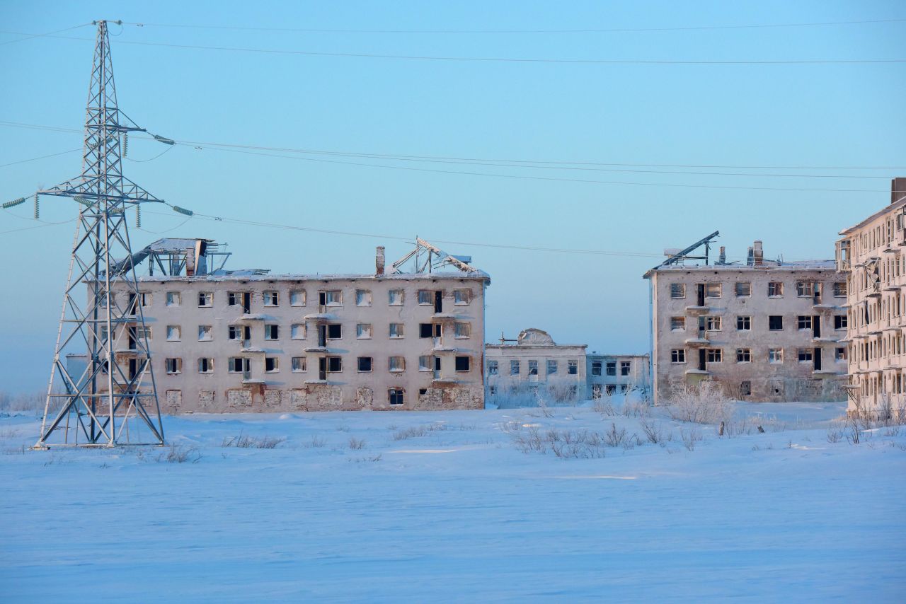 Russian coal-mining town Vorkuta sits frozen in time decades after locals left it behind.