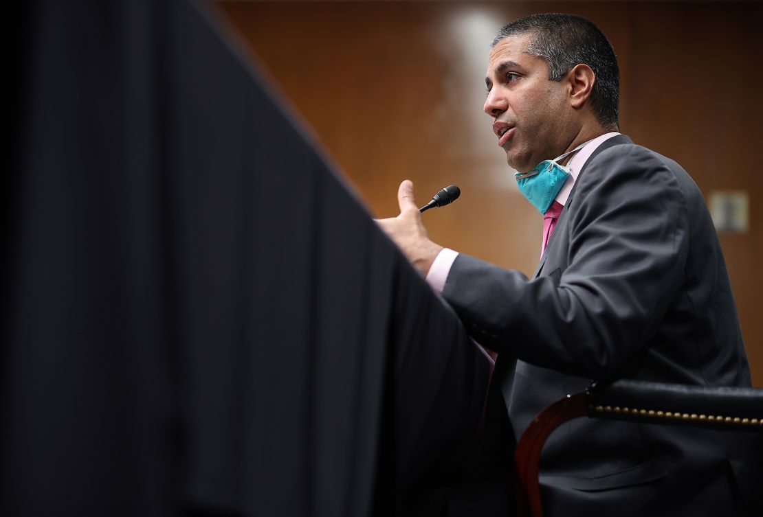 Ajit Pai, the former FCC chairman, told CNN that claiming 5G signals could pierce through hundreds of megahertz of empty spectrum to interfere with aircraft sensors is "just not a credible claim."