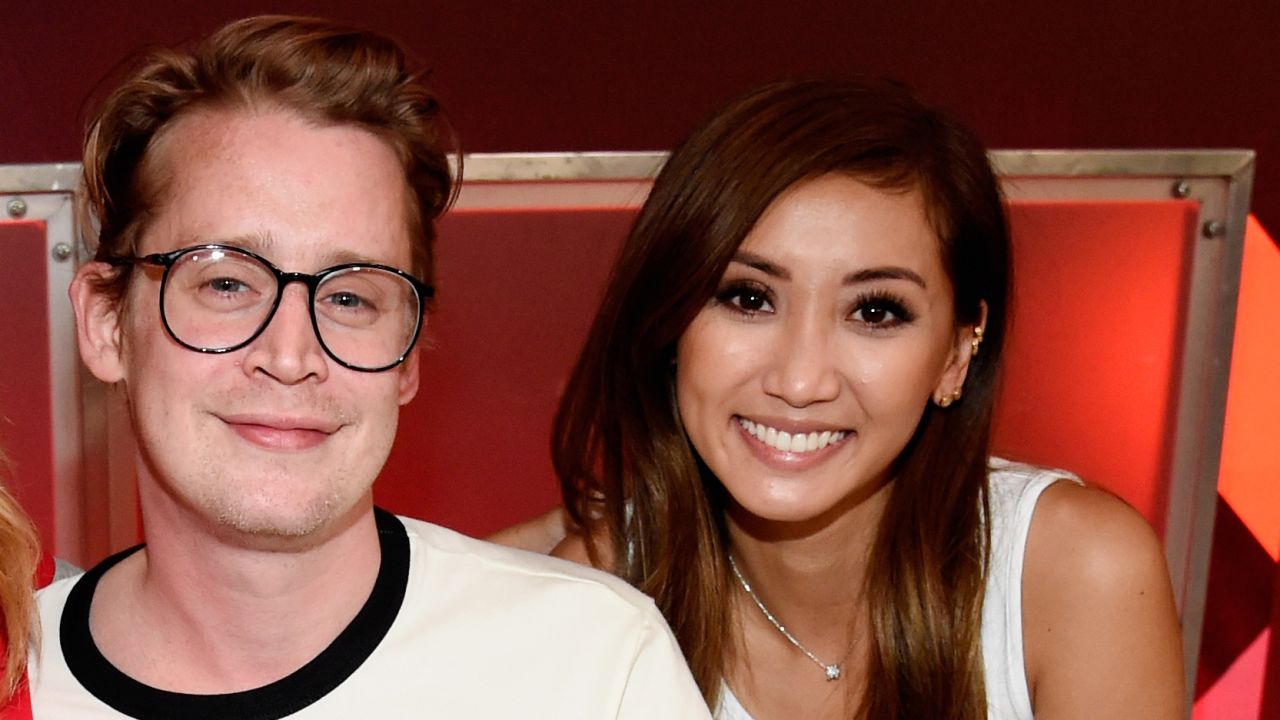 Macaulay Culkin and Brenda Song at an event here in 2018.