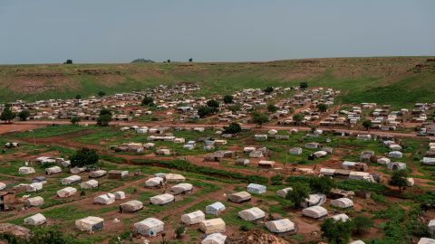 The Sudanese village of Um Rakuba, home to over 20,000 refugees, in August 2021. After confrontation broke out between Ethiopia and the TPLF in late 2020, more than 50,000 people fled into Sudan in search of safety.
