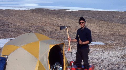 Andrew Knoll in Spitsbergen, where he made discoveries that were pivotal in his career as a scientist. 