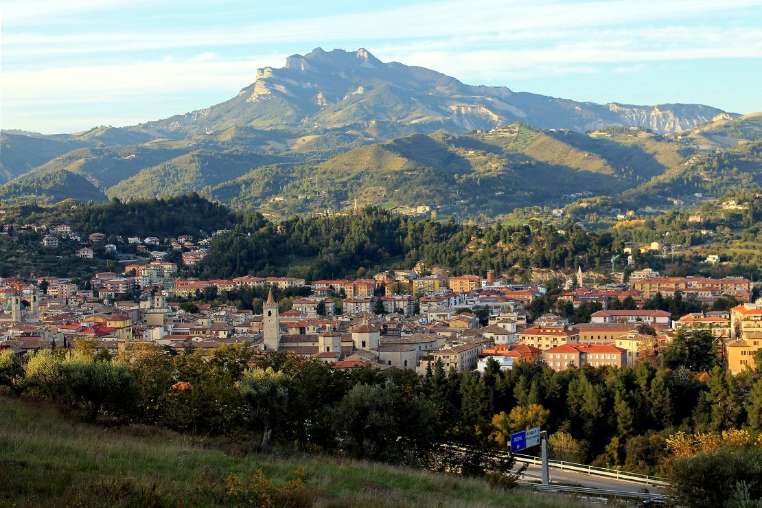 The hills around Ascoli have rich travertine deposits.