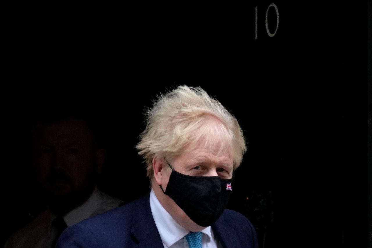 British Prime Minister <a href="http://www.cnn.com/2019/07/23/uk/gallery/boris-johnson/index.html" target="_blank">Boris Johnson</a> leaves No. 10 Downing Street to attend a session in Parliament on Wednesday, January 26. Johnson has been under immense pressure recently over alleged summer garden parties and Christmas gatherings held when the rest of the country was under strict Covid-19 restrictions. <a href="https://www.cnn.com/2022/01/12/uk/boris-johnson-pmqs-downing-street-party-intl-gbr/index.html" target="_blank">He apologized Wednesday</a> for attending an event in May 2020.