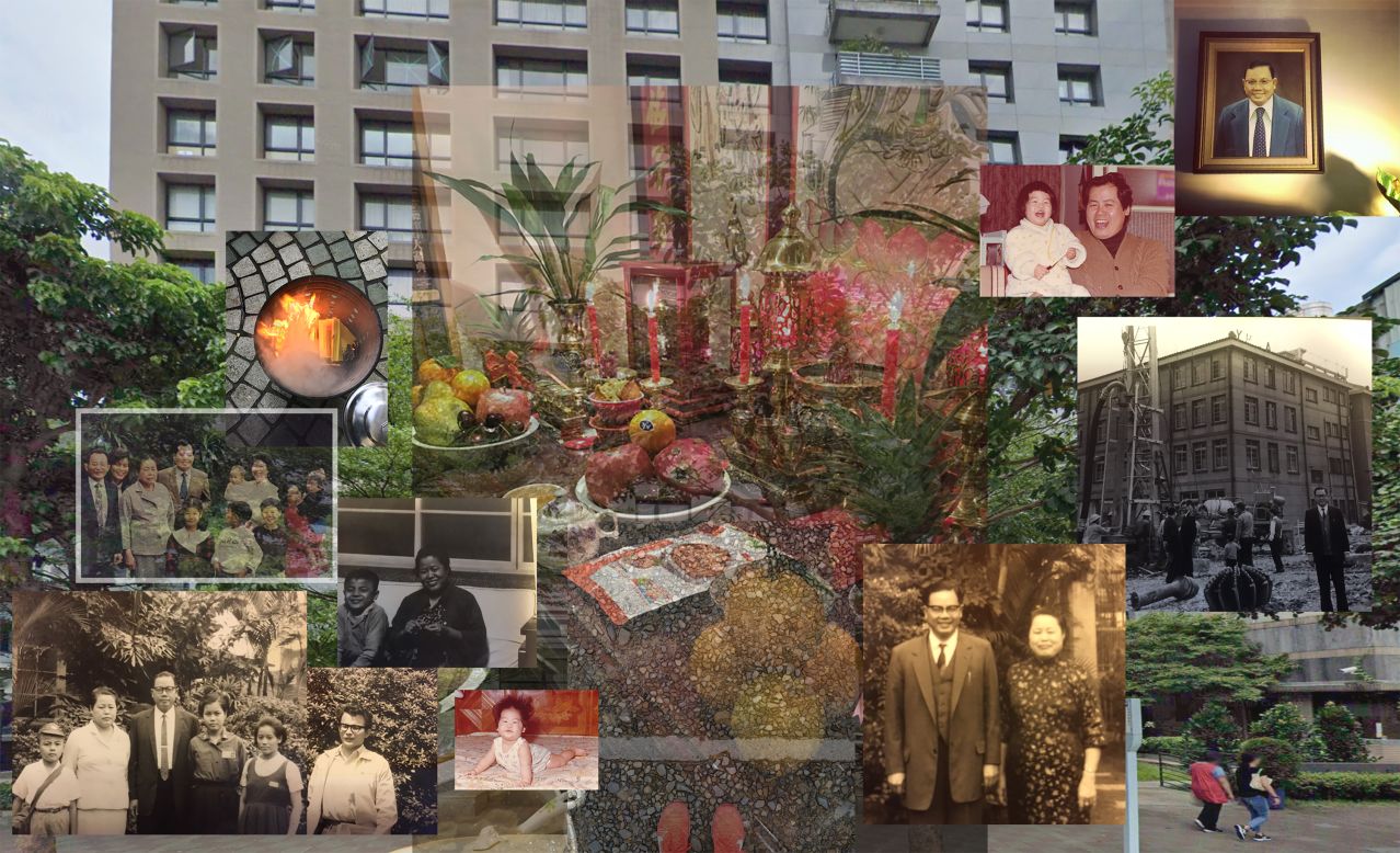 Photographer Cindy Lin was shortlisted for this collage depicting her family home, which she said was knocked down in the 1990s to make way for a luxury condo.