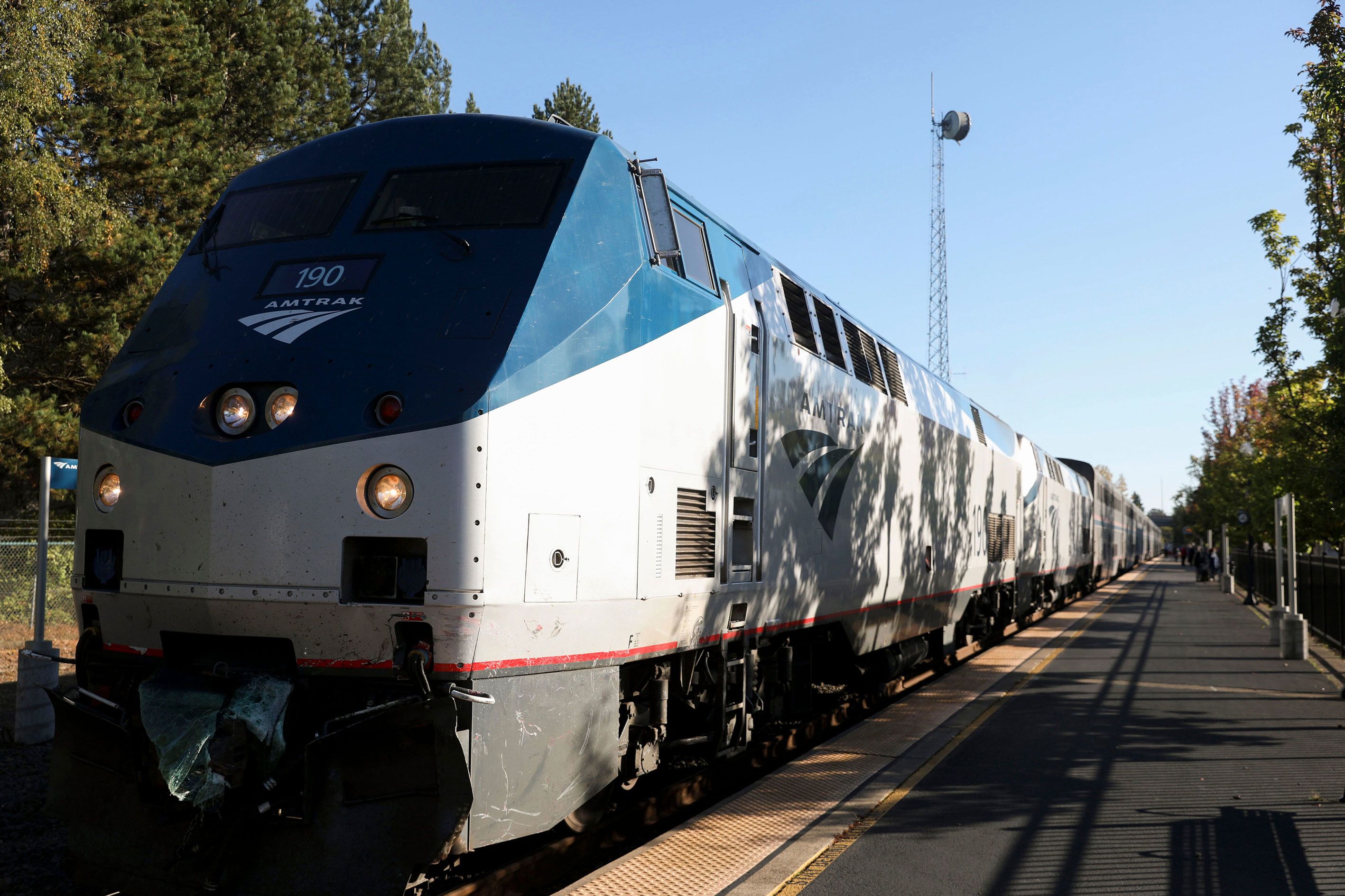 Amtrak Coast Starlight: Observation Car, On one end of the …