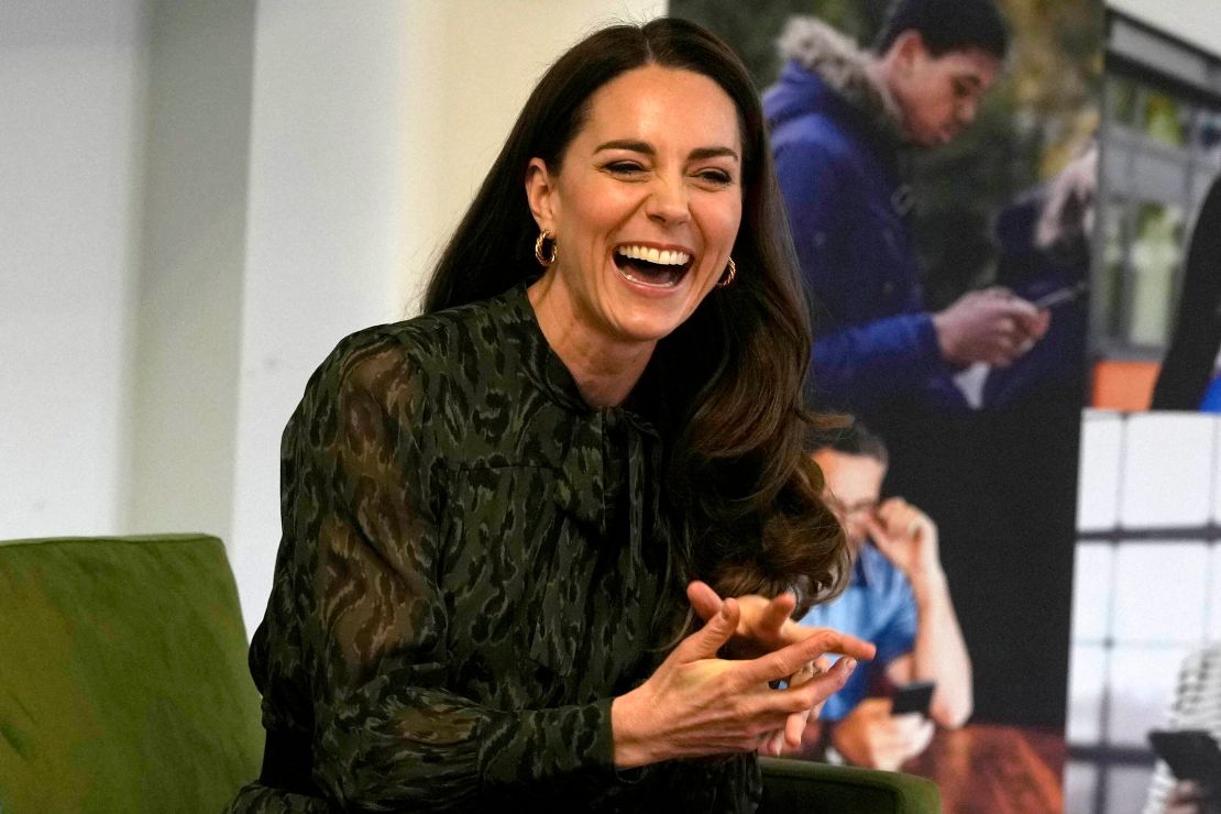 The Duchess of Cambridge helps mental health text service Shout celebrate a milestone moment. 