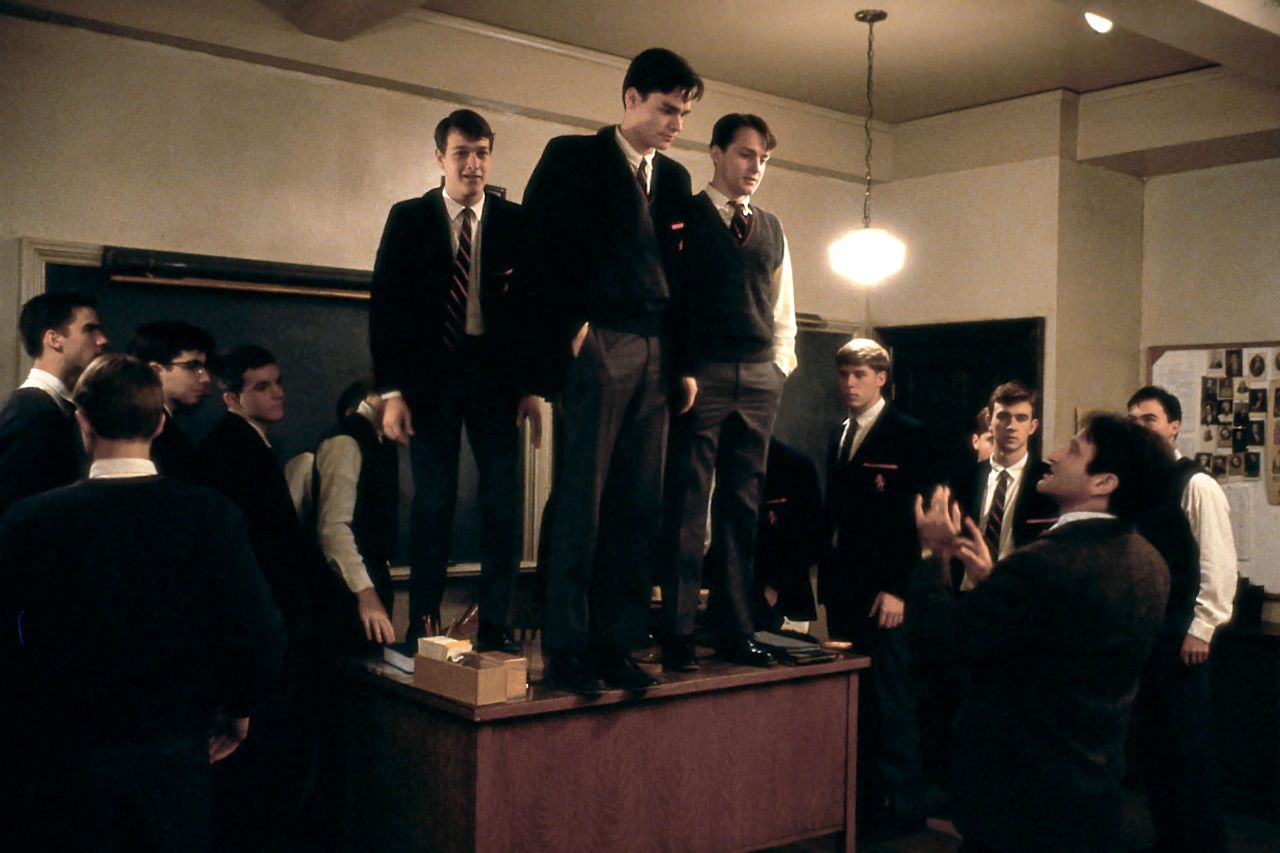 Preppy uniforms, piles of books, a focus on the classics -- many dark academia fans find these elements of "Dead Poets Society" aspirational.