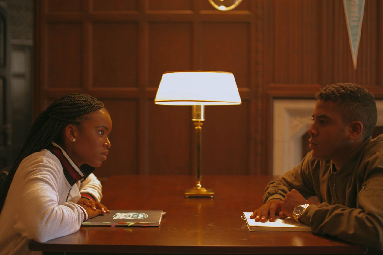 "Selah and the Spades," starring Lovie Simone (left) and Jharrel Jerome, places Black leads in the historically White boarding school setting.