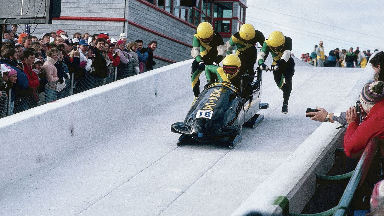The Jamaican bobsled team captured the hearts of the sporting world in 1988 when it competed at the Winter Olympics for the very first time. The four-man team crashed on its third run, but the athletes were greeted by cheers and handshakes as they walked toward the finish line. Their story was later immortalized by the 1993 Disney movie "Cool Runnings."