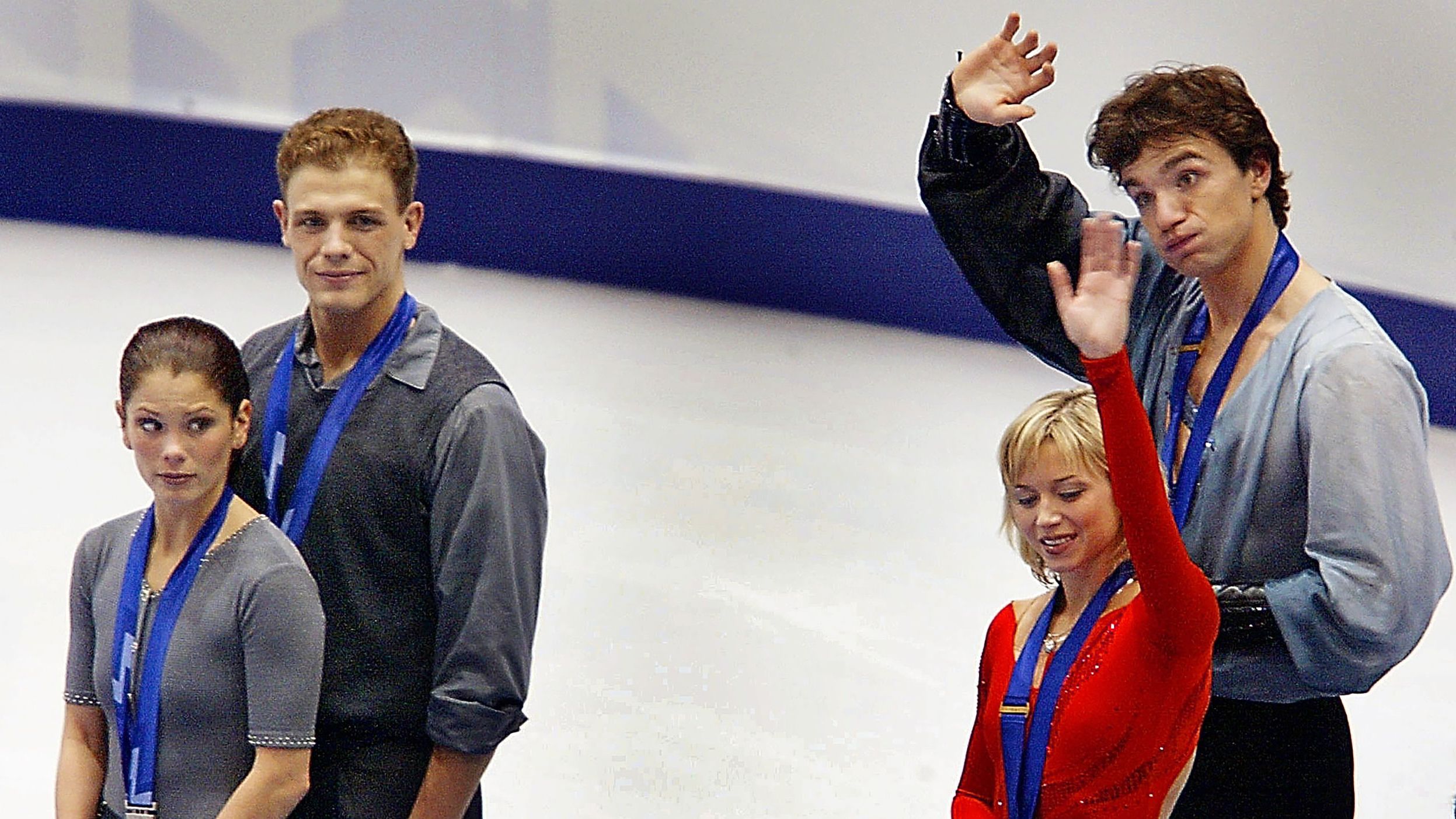 Canadian figure skaters Jamie Salé and David Pelletier were at the center of an infamous Olympic scoring scandal in 2002. Many thought they had done enough to win the gold medal after a tremendous performance, but the gold instead went to the Russian pair of Elena Berezhnaya and Anton Sikharulidze. An investigation later looked into whether French judge Marie-Reine Le Gougne had been pressured to give the gold to the Russians. Her score was thrown out, and the International Olympic Committee also gave golds to Salé and Pelletier. The scandal eventually led to a new scoring system in figure skating.