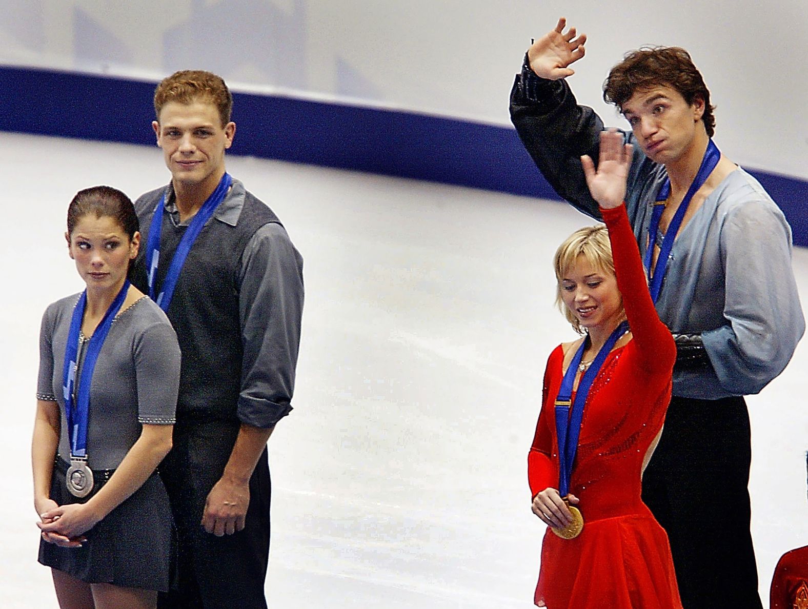 Canadian figure skaters Jamie Salé and David Pelletier were at the center of an infamous Olympic scoring scandal in 2002. Many thought they had done enough to win the gold medal after a tremendous performance, but the gold instead went to the Russian pair of Elena Berezhnaya and Anton Sikharulidze. An investigation later looked into whether French judge Marie-Reine Le Gougne had been pressured to give the gold to the Russians. Her score was thrown out, and the International Olympic Committee also gave golds to Salé and Pelletier. The scandal eventually led to a new scoring system in figure skating.