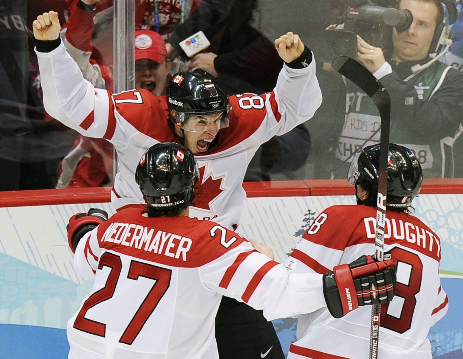 Canada is a proud hockey nation, and there was a lot of pressure on the men's team to win gold when the 2010 Games were held on home ice in Vancouver. That pressure built up even more when the gold-medal game between Canada and the United States went to sudden-death overtime. But Sidney Crosby came through in the clutch, scoring the "golden goal" to give the Canadians a dramatic 3-2 victory.