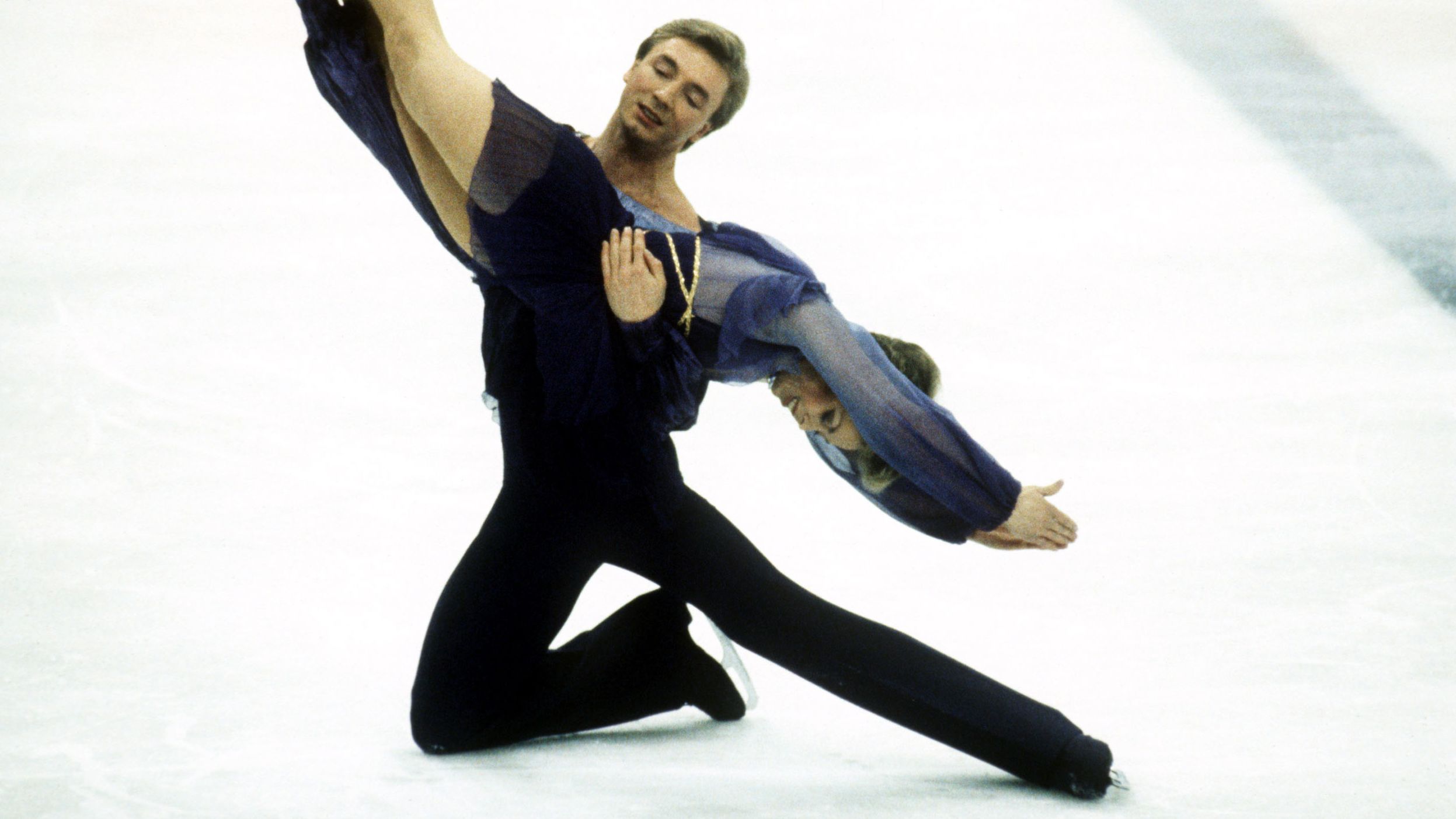 At the 1984 Games, British ice dancers Jayne Torvill and Christopher Dean set the highest figure skating score in the history of the Winter Olympics. Dancing to Maurice Ravel's "Boléro," they received 12 perfect scores of 6.0 and six scores of 5.9. Every single judge gave them a 6.0 on artistic impression. The crowd went wild, throwing roses onto the ice. Even Queen Elizabeth II sent the duo a message of congratulations. They won the gold medal, of course.