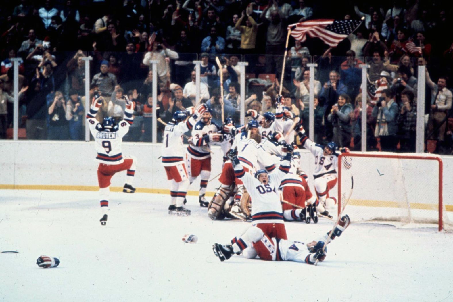In 1980, a US hockey team made up of college players and amateurs upset the powerhouse Soviet team that was heavily favored to win the country's sixth gold medal in seven Olympics. The Americans' 4-3 win, which came in front of a home crowd in Lake Placid, New York, was dubbed the "Miracle on Ice," and Sports Illustrated later recognized it as the No. 1 sports moment of the 20th century. The Americans went on to defeat Finland two days later to win the gold medal.