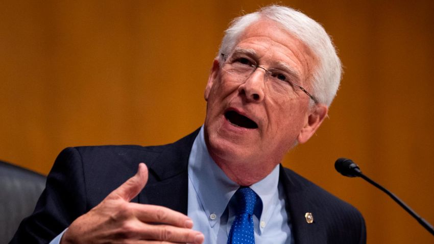 WASHINGTON, DC - FEBRUARY 03: Sen. Roger Wicker (R-MS) speaks at the confirmation hearing for Administrator of the Environmental Protection Agency nominee Michael Regan before the Senate Environment and Public Works committee on February 3, 2021 in Washington, DC. Regan previously served as the Secretary of the North Carolina Dept. of Environmental Quality. (Photo by Caroline Brehman-Pool/Getty Images)