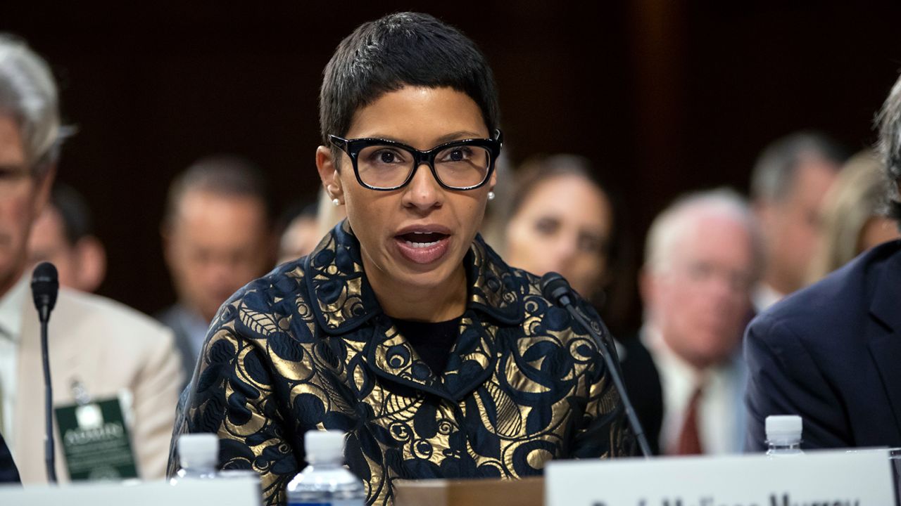 Prof. Melissa Murray of the New York University School of Law testifies before the Senate Judiciary Committee on Sept. 7, 2018. 