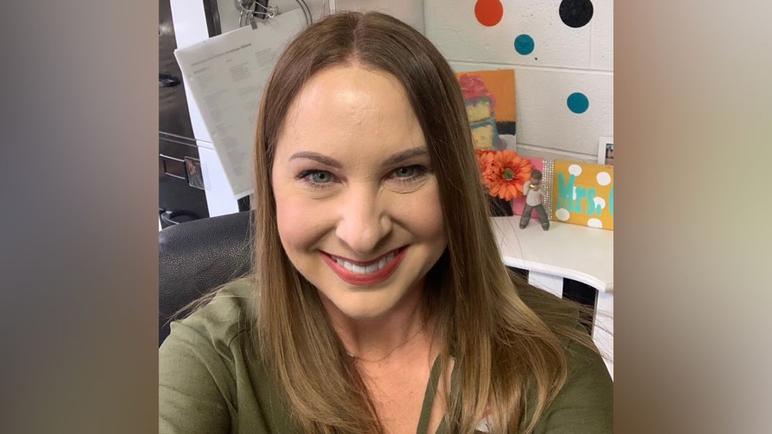 Jami Cole, a fifth-grade teacher in Oklahoma, in her classroom.