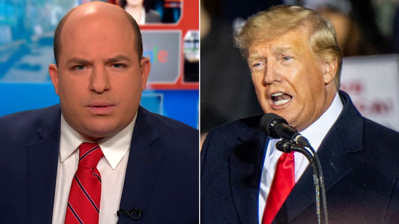 Brian Stelter Trump rally split 01 30 2022