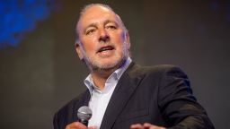 Global Senior Pastor Brian Houston speaks on stage during the Hillsong Atlanta grand opening at Hillsong Atlanta on June 6, 2021 in Atlanta, Georgia. 