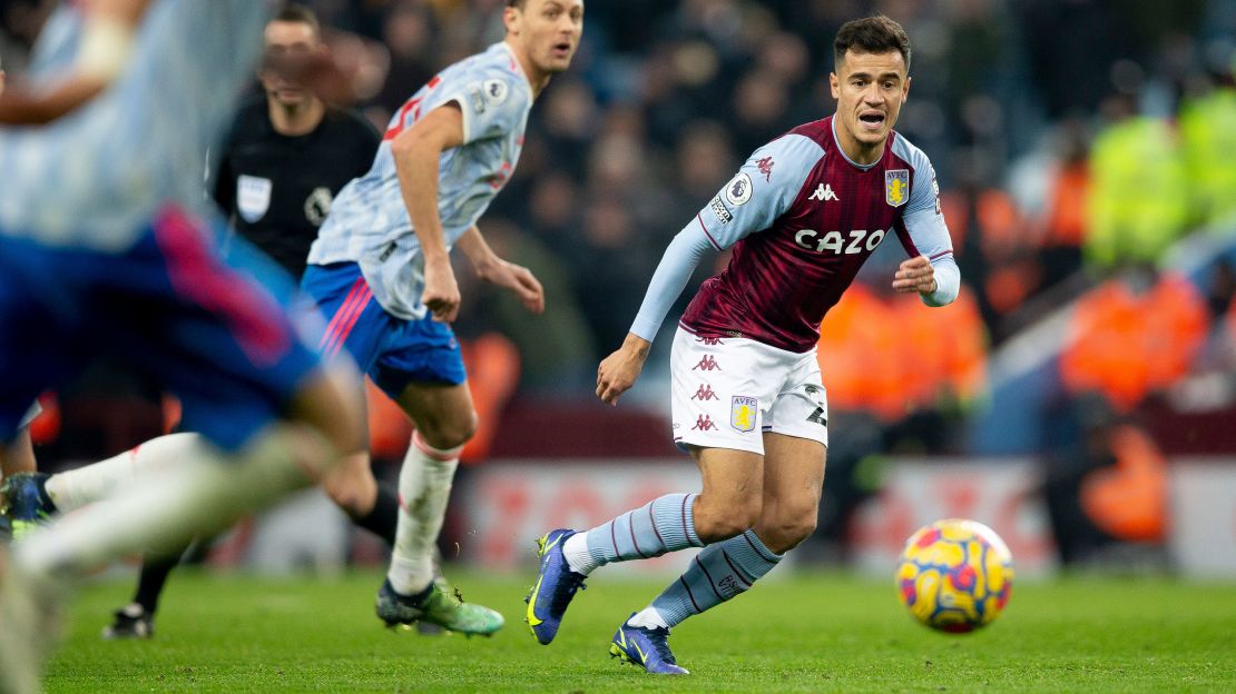 Coutinho on his debut against Manchester United.