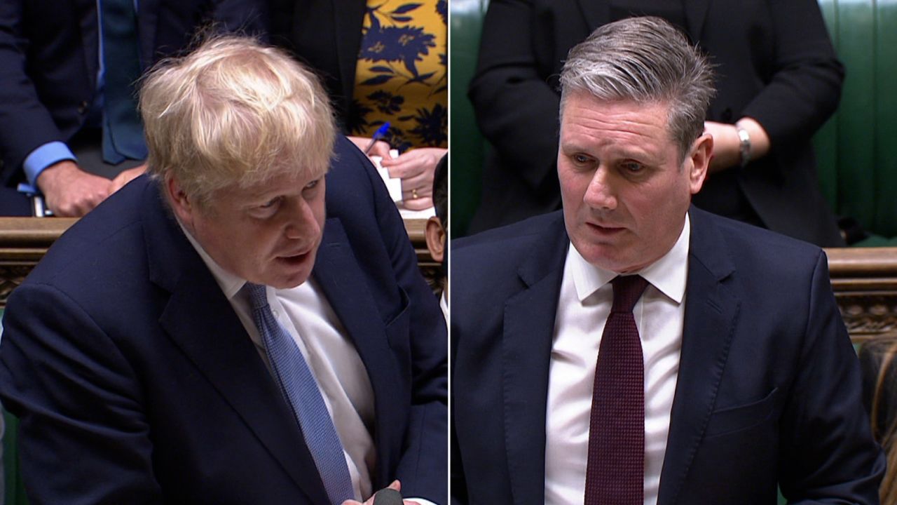 starmer vs johnson partygate