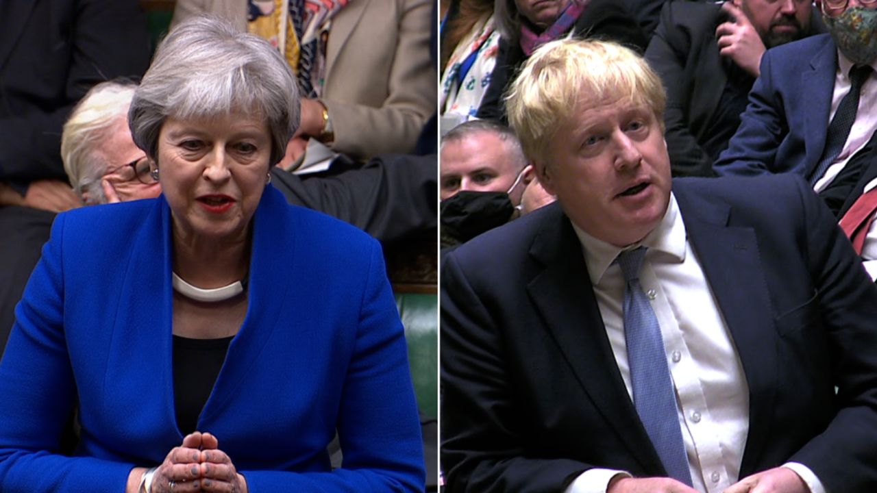 boris johnson theresa may split