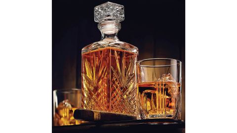 Pure 7-teiliges italienisches Glasdekanter- und Whiskyglas-Set