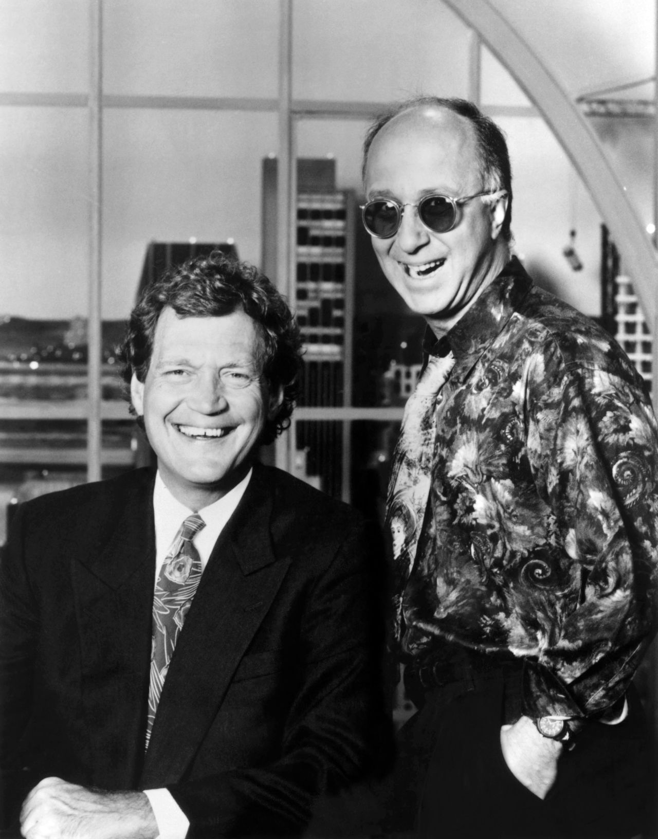 Letterman is joined by his longtime sidekick, Paul Shaffer, who was also the "Late Night" music director and band leader.