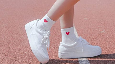 Jinny's Shoppe Cotton Heart Socks 