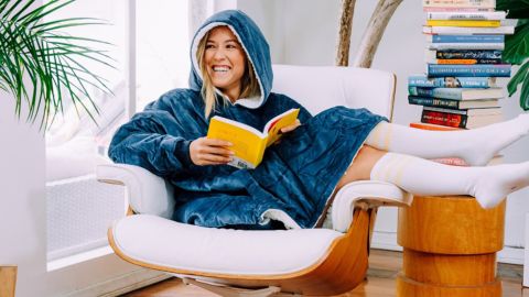 The Comfy Original Oversized Microfiber & Sherpa Wearable Blanket 