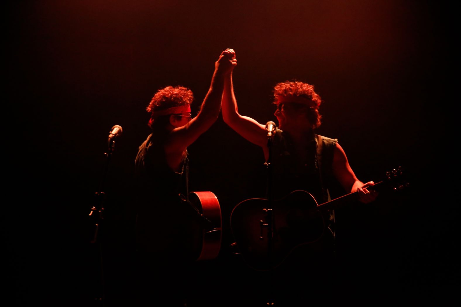 Fallon and singer Bruce Springsteen perform a song they called the Gov. Christie Traffic Jam in 2014.