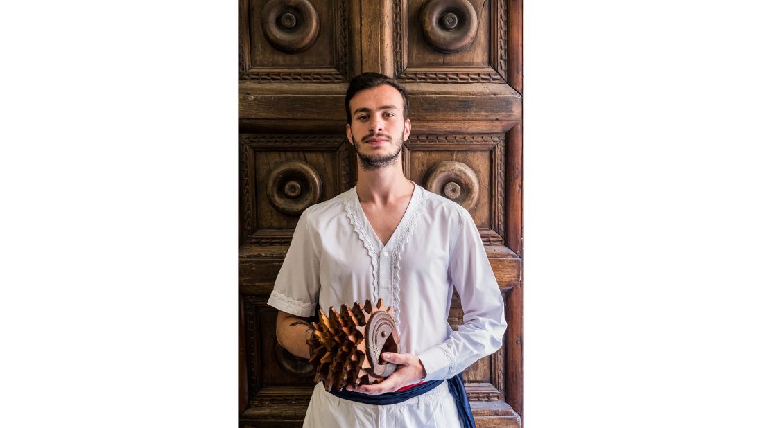 <strong>Traditional guy: </strong>Leonardo Piermattei is one of Treia's bracciale players.