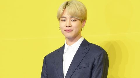 Jimin of BTS at a news conference in Seoul, South Korea, on May 21, 2021.