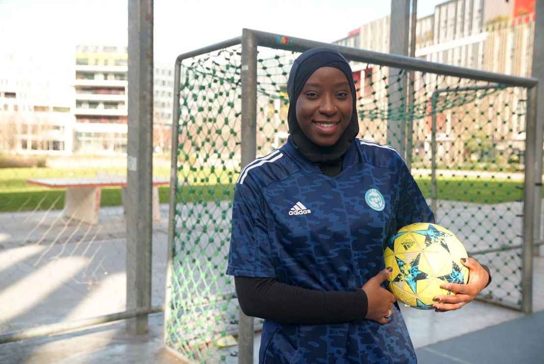 Mama Diakité, 23, part of Les Hijabeuses, says talent should be recognised -- not what women wear on their heads.