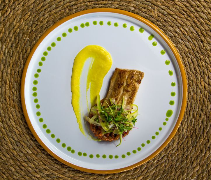 Burrowes also recommends smoked mahi mahi at Seven Seafood. Curated by American celebrity chef Alexander Smalls, Alkebulan aims to spotlight the flavors of the diaspora in a modern and authentic way.