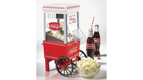 Nostalgia Coca-Cola 12-Cup Hot Air Popcorn Maker 