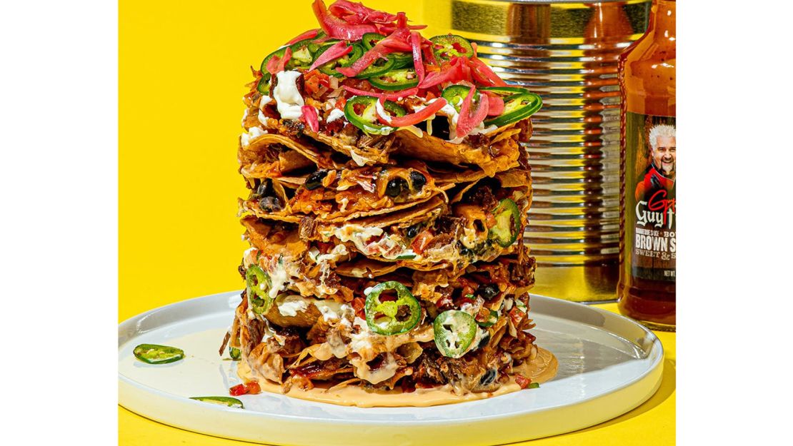 Guy Fieri Guy’s BBQ Trash Can Nachos 