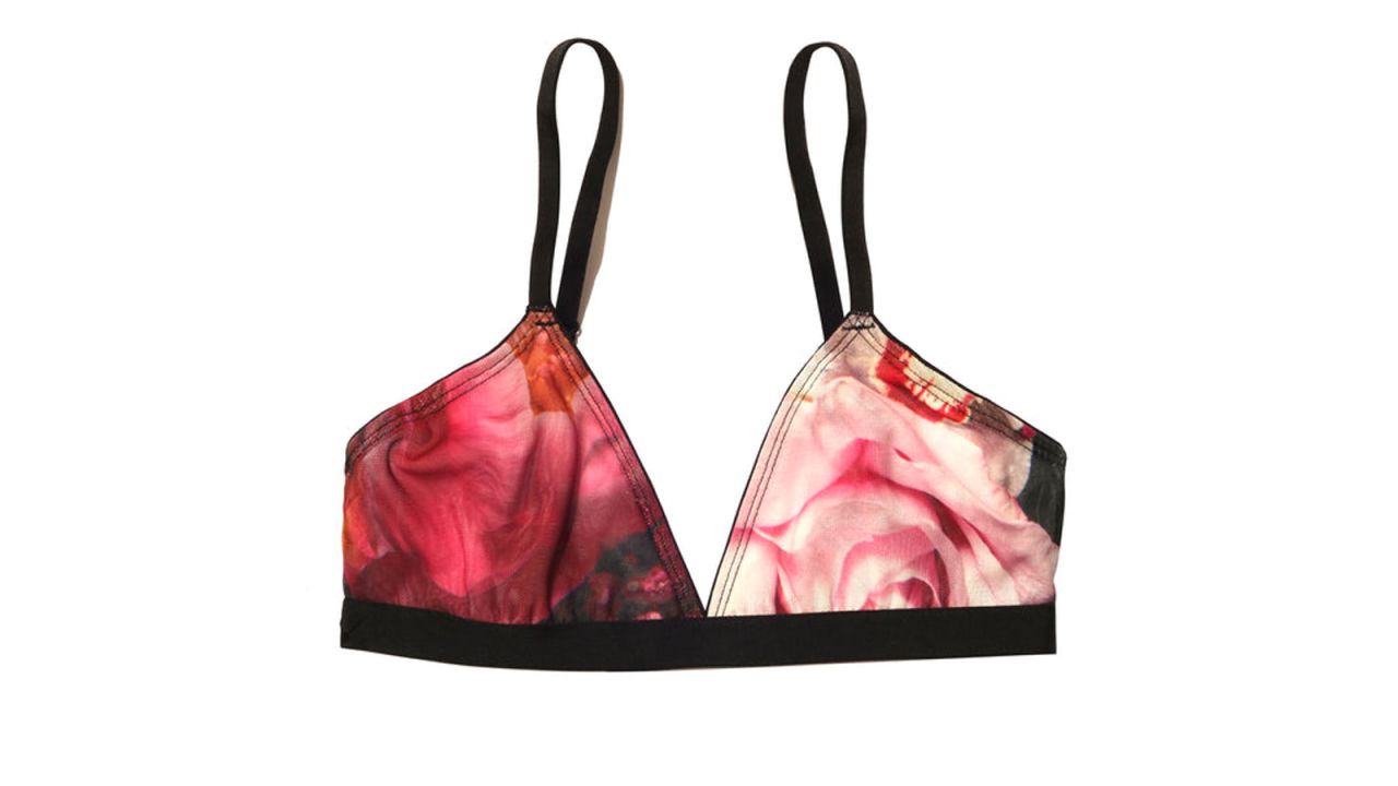 Triangle Bralette Silky Mesh
