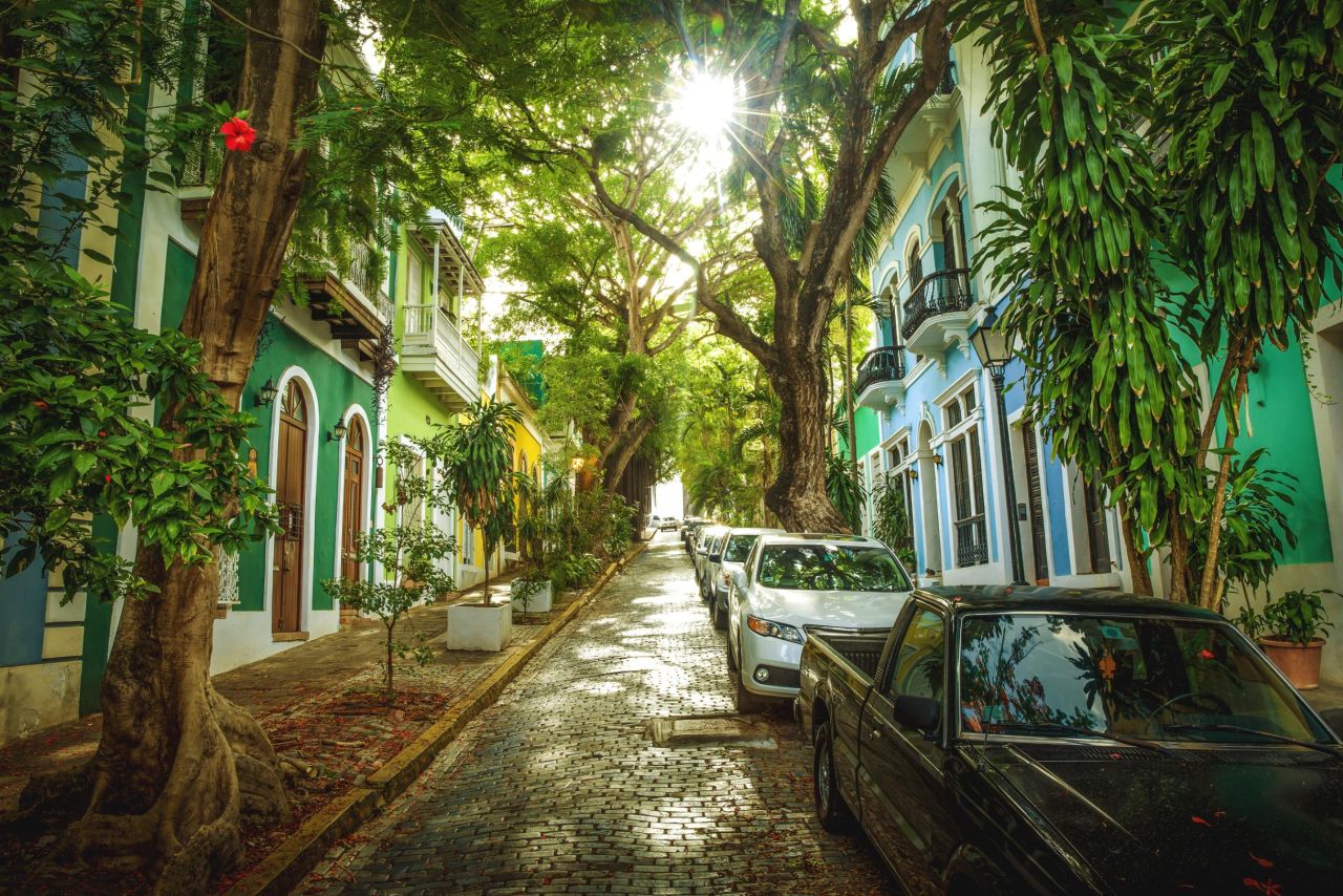 <strong>Old San Juan: </strong>The historic district is known for its pastel-colored colonial architecture.