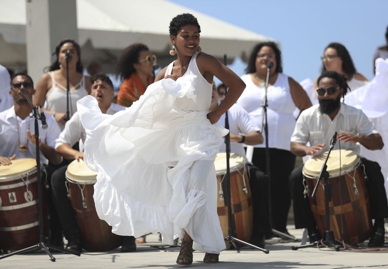 <strong>Bomba:</strong> Music and dance is part of <em>bomba</em>, an expression of Puerto Rican culture.<br />